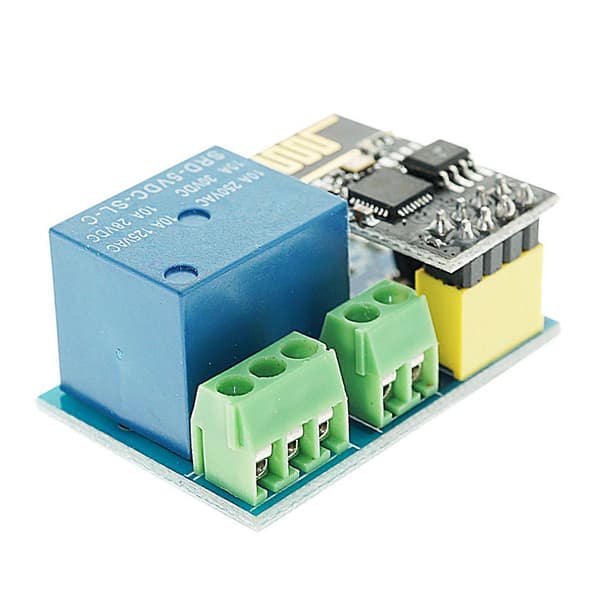 2X ESP8266 ESP-01S Relemoduuli WIFI Älykäs Pistorasia Langaton WIFI-moduuli ESP-01S Blue-black