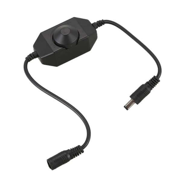 5X 12V / 24V 6A LED lysdæmper controller Juster lysstyrke for nem farve klar, sort Black