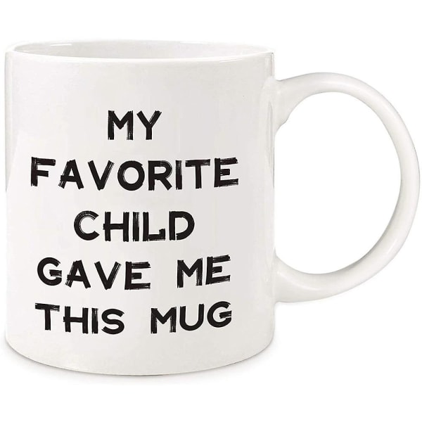Gaver til mor Mors dag gaver til mor mormor fra datter søn børn, sjov kaffekrus : min favorit