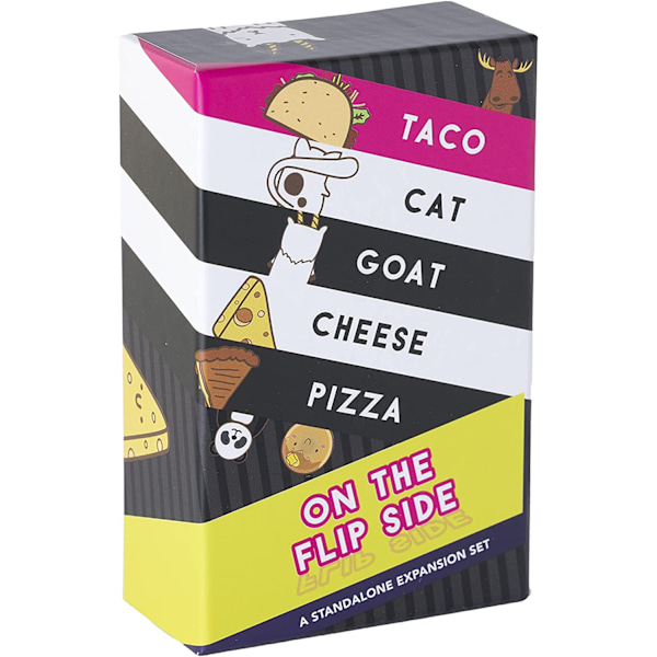 Engelsk kortspill TACO CAT GOAT CHEESE PLZZA geitemelkspizza-serie