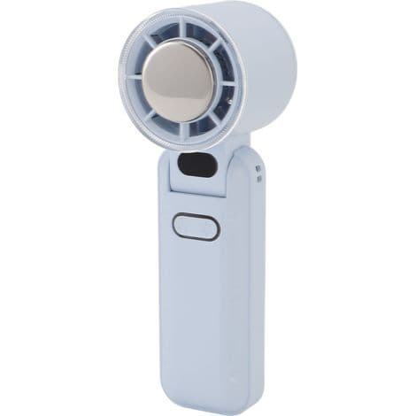 Bærbar ventilator, 5 blæserhastigheder, sammenklappelig, genopladelig, blå