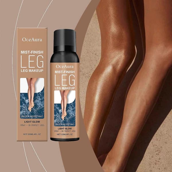 Benmakeup Full Täckning Vattentät, Benmakeup Spray för att Täcka Vener Jämn Hudton Benmakeup Långvarig Concealer Benärr Täcker 2PCS