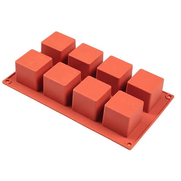 Square Cake Mold Portable Non-stick Heat-resistant Reusable Washable Kitchen Baking Chocolate Mold Accessory