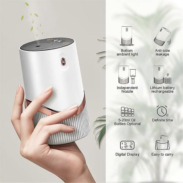 Aromaterapi Diffuser Vattenfri Eterisk Olja Diffuser,D