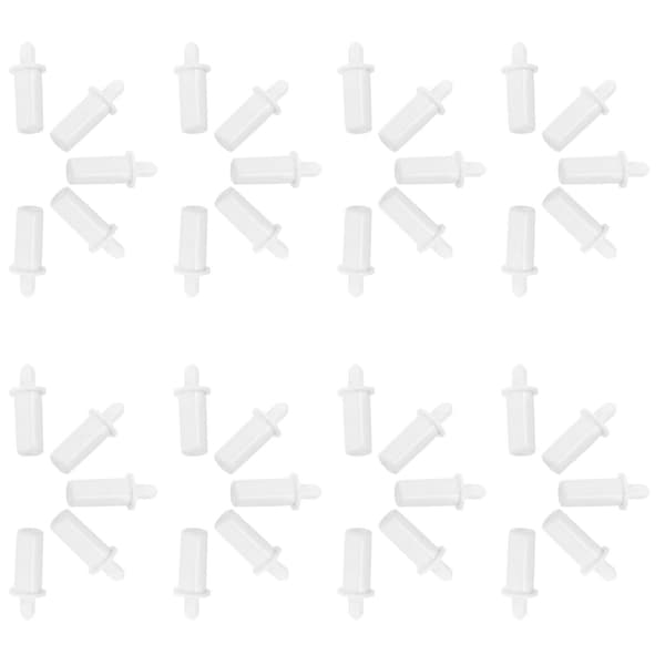 Fjærbelastede lamellpinner Skodder Reparasjonspinner Trevinduslameller DIY Erstatning 120 stk 2.00X0.80X0.80CM White