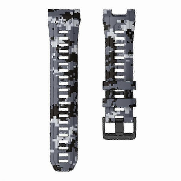 Erstatningsrem kompatibel med Instinct 3, 45 mm Army Green Camo silikone urrem Digital Camouflage