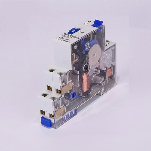 3X SINOTIMER TM-ST7 220V AC 7 minutters mekanisk timer 18 mm enkeltmodul DIN-skinne trappetimer Blanc
