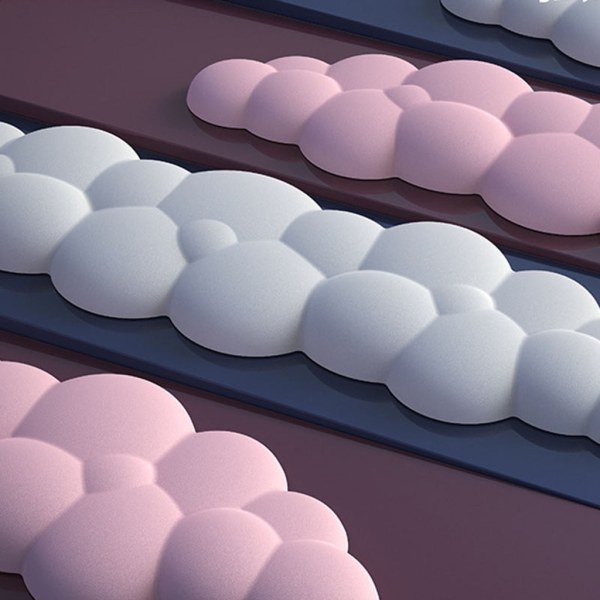 Moln Handledsstöd Combo Mus Handledsstödsdyna Ergonomisk smärtlindring Söt skrivbordstillbehör Halkfritt set Purple 0.62