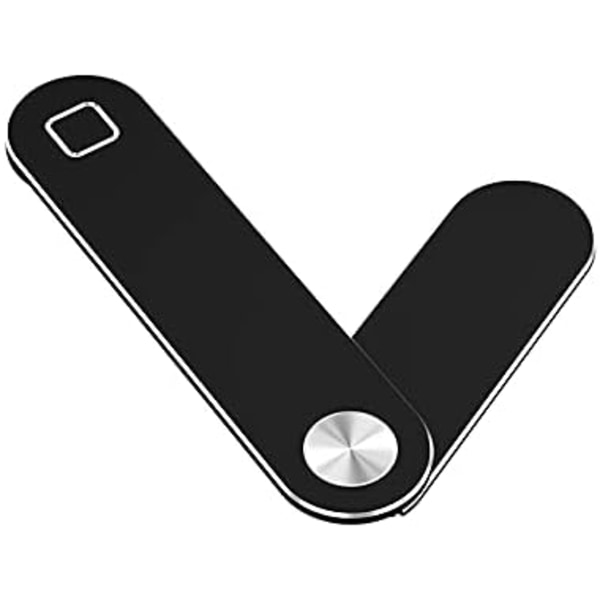 Magnetisk telefonholder for bærbar datamaskin, slankt bærbart justerbart forlengelsesstativ for 4 - 8 tommers Iphone-smarttelefon (svart)
