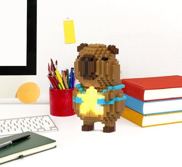 Kapybara-rakennuspalikat, minirakennuspalikkamallit, 3D-kokoamispeli