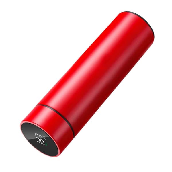 Termokande i rustfrit stål med USB mobil strøm og LCD temperaturdisplay