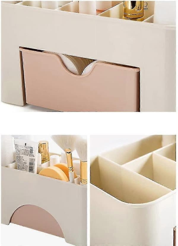 Kosmetisk makeupbord opbevaringsskuffeholdere boks spar plads opbevaringsboks rum