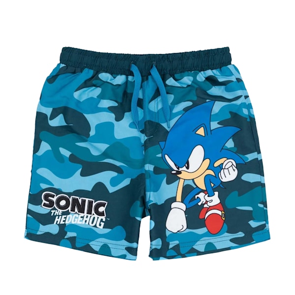 Sonic The Hedgehog Pojksbadbyxor 11-12 år Blå Blu Blue 11-12 Years