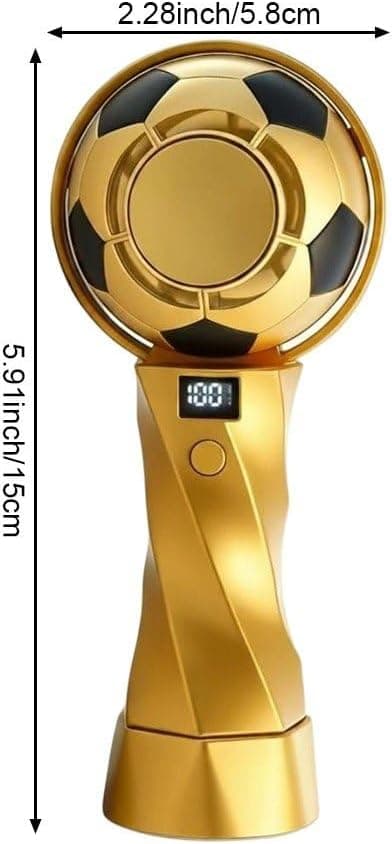 Fodbold-tema bærbar ventilator