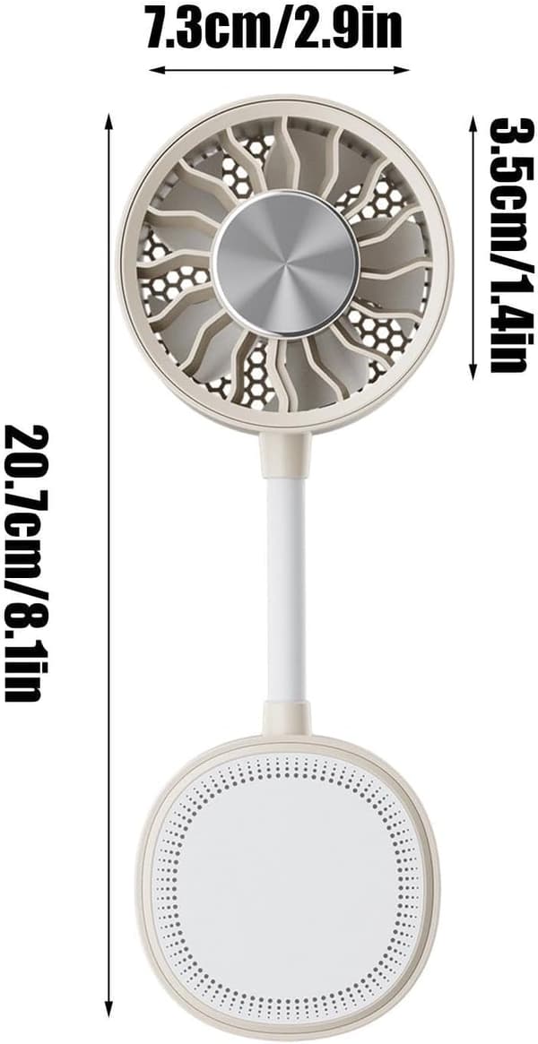 Mini bærbar ventilator med justerbar vinkel