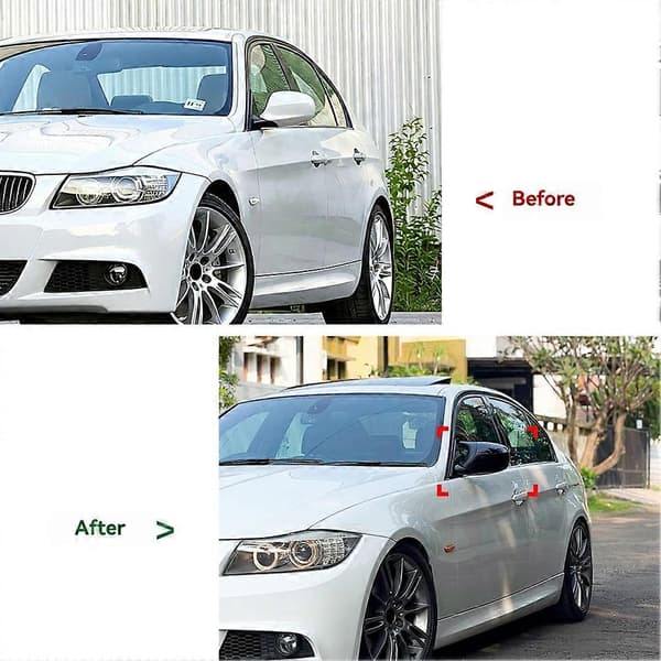 Backspegelkåpa Vingkåpa Trim Kompatibel med BMW 1 3-serie E87 E88 E81 E82 E90 E91 E92 E93 Exteriörtillbehör Black