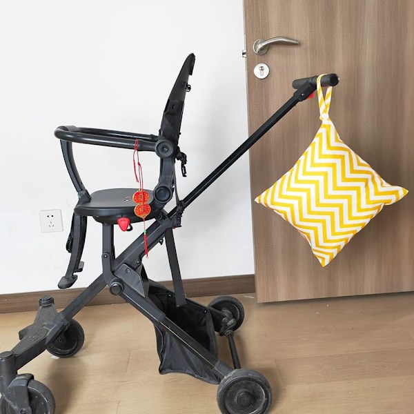 Våtpose, Vanntett Våt Tørrpose for Badedrakter, Tøybleie Våtpose, Utendørs Organiseringspose for Babyartikler, 2 Glidelås Lommer Vaskbar Våt Tørr Klutpose