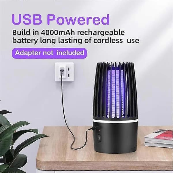 Ladattava USB-hyttysansa, sähköinen hyttysansa sisäkäyttöön 2000mAh
