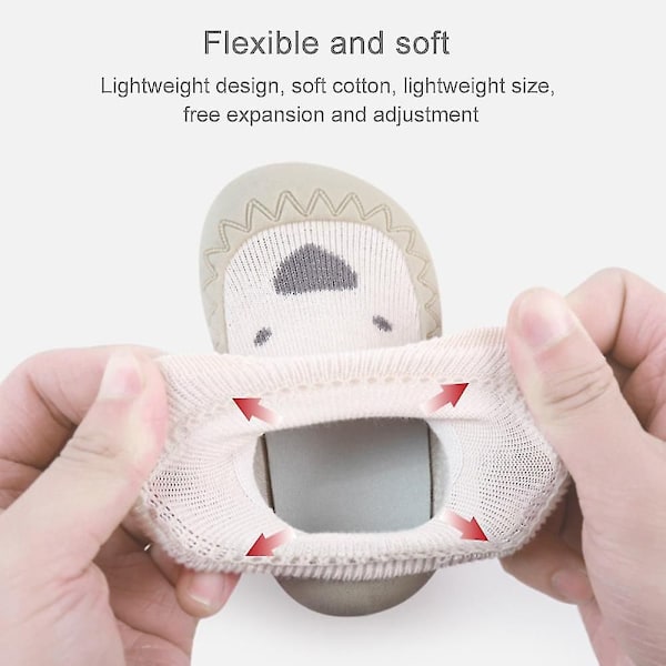 Baby Toddler Barefoot Gulvsokker Anti-Skridsikker Slip-on Indendørs Bomuld Bløde Sko Blue 20