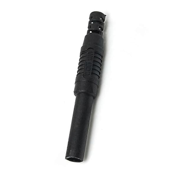 Messingisoleret indkapslet sikkerhedsbananhunstik loddestik forbindelse instrumenttest DIY elektrisk forbindelse B Black