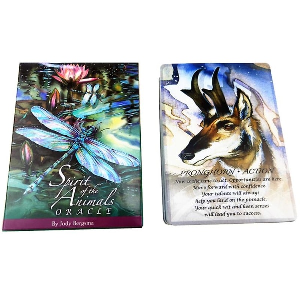 Spirits of the Animals Cards Engelska tarotkort för familjesemesterfest Roligt