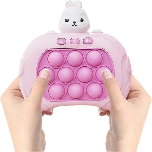 Pop It Spil - Pop It Pro Lyssspil Hurtigt Tryk Fidget Spil Pink Pink Kanin brown