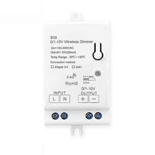 Ac100-240v Zigbee 0/1-10v Led Lysdæmper Controller Smart Life Tuya Kontrol App til 0-10v Led Dæmpning