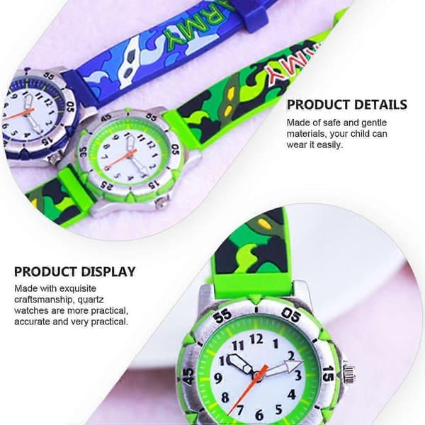 1 st Dekorativt Armbandsur Barn Armbandsur 3D Barnarmbandsur