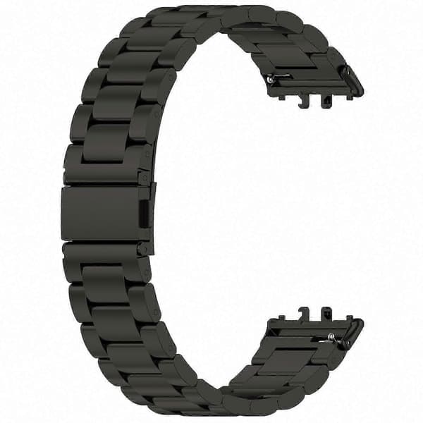 Galaxy Fit 3 Urrem i Rustfrit Stål Metal Erstatningsrem Black