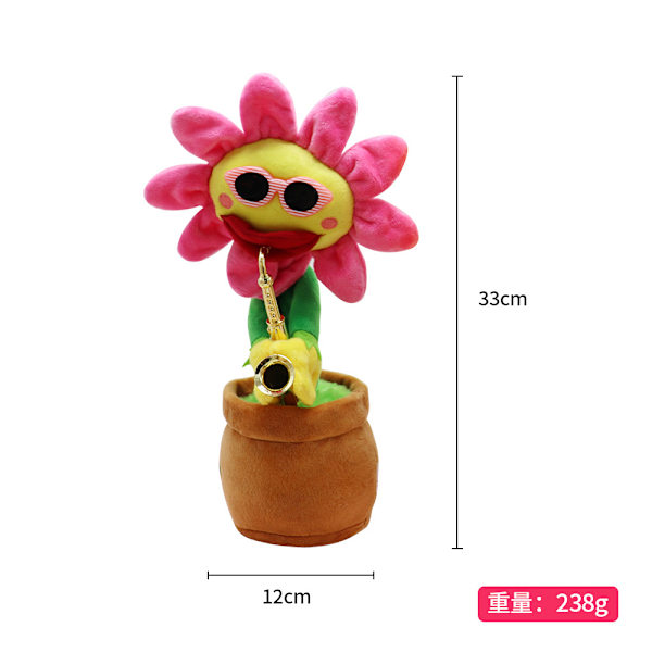 Dansende kaktus kan tale, legetøj, svampe og fortryllende blomster kan svinge sandskulpturer for sjov. Elektrisk legetøj Rose sunflower 4