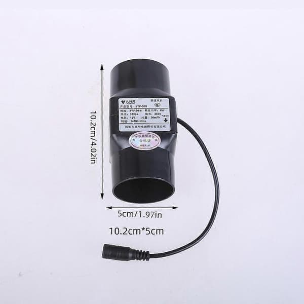 Duct Fan 50mm Diameter Bathroom Kitchen Pipe Ventilation Fan EU Adapter