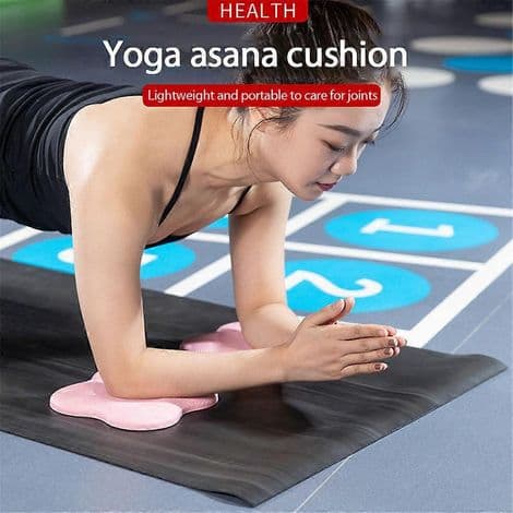 Set med 2 halkfria och slitstarka yogaknäskydd