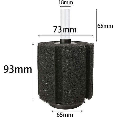 Sæt med 2 filtergitre, svampefilter til akvarium, biokemisk filter til fiskeakvarium