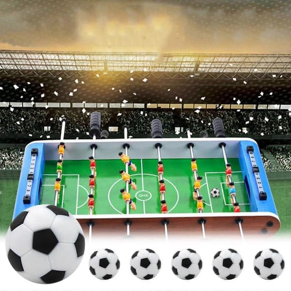Bordfodbold 6 Stk. Bordfodboldbolde 32 mm Mini Fodboldbolde Erstatning Til Bordfodboldspil Tilbehør