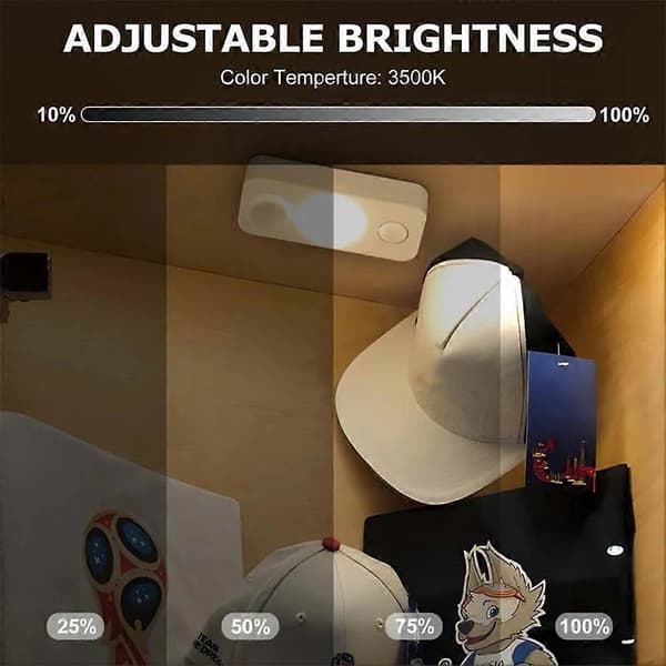 Kropssensorlys Genopladelig LED Natlampe til Stue Positive White Light