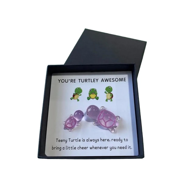 Pocket Hug Kilpikonnan koristelu onnittelukortilla Emotionaalinen tuki Olet kilpikonna Mahtava Kilpikonna Lelu Ystävät Perhe ystävänpäivän muistolahja Purple