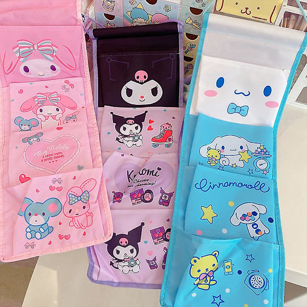 Sanrio Cinnamoroll Kuromi Säilytyslaukku Anime Cartoon Sanrio Ripustettava Sekalaiset Tavarat Moniruutuinen Luokittelu Säilytyslaukku 4