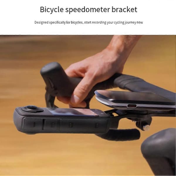 Cykel Split Type Computerbeslag til Insta360 Ace/Ace Pro/AcePro2/X4/X3/X5 GO 3S/GO 3/ONE RS Cykel Stopursstativ Noir