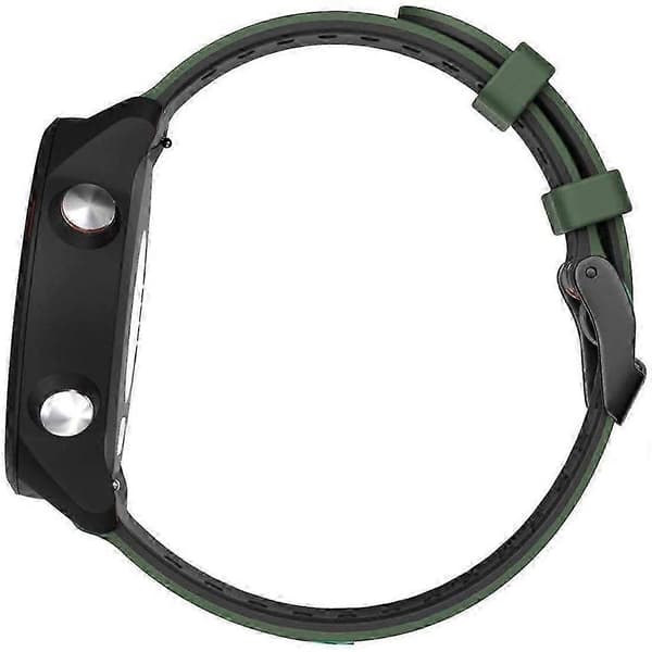 Garmin Forerunner 245 udskiftningsrem - To-tonet silikonerem (rød og sort) til Forerunner 245 ur