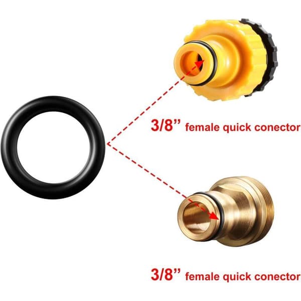 50 pcs Pressure Washer O-rings Replacement for 1/4 inch, 3/8 inch, M22 Quick Connect Coupling (O-ring, 50 pcs)