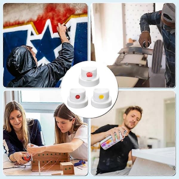 Universal Sprøjtedåse Dysekit til Montana/Rust-Oleum - 20 Assorterede Hætter og Spidser - Graffiti, Autoreparation, Gør-det-selv Projekter
