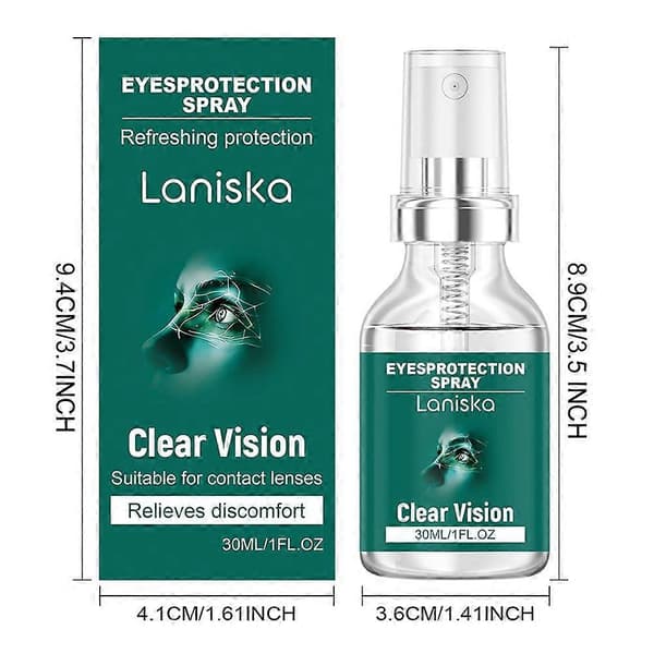 Ögondimma spray för torra ögon Fin Nano-Mist Tech Långdistanskörning 3pcs