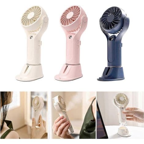 Bords-/resefläkt, perfekt för resor och utomhusaktiviteter (rosa)