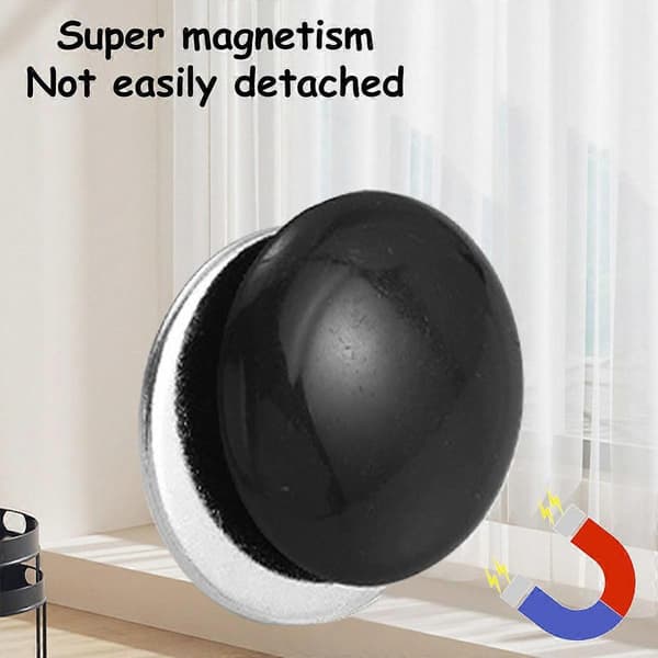 Förpackning med 8 Duschdraperityngder, Magnetiska Runda Tyngder