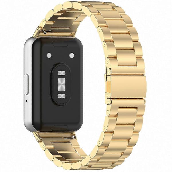 Galaxy Fit 3 Urrem i Rustfrit Stål Metal Erstatningsrem Gold