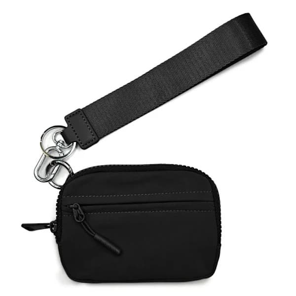 Pung, taske, armbånd, kortholder, nøglering, sort