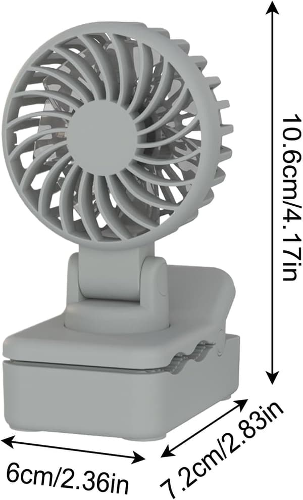 Små bordventilatorer, støjsvage clip-on ventilatorer