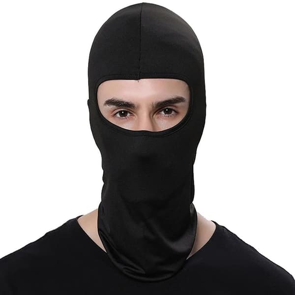 Balaklava / skimaske / MC-hette Svart 1-pakning 1-pack 27