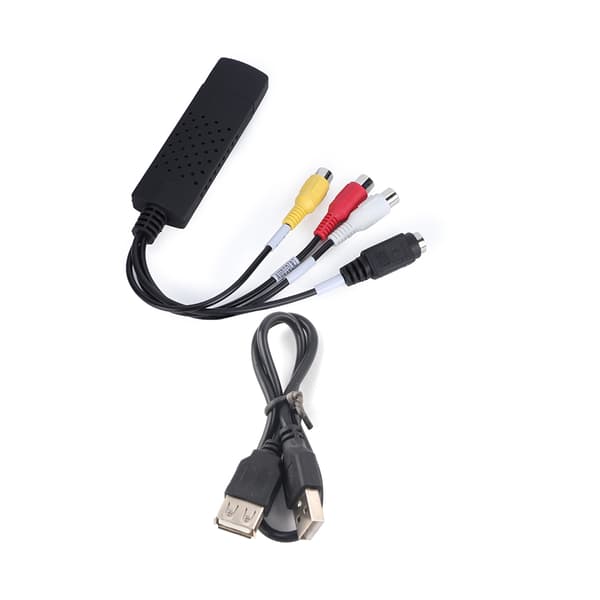 USB 2.0 til 3 RCA Audio S-Video TV DVD VHS RW Opptak Konverter Adapter Kabel
