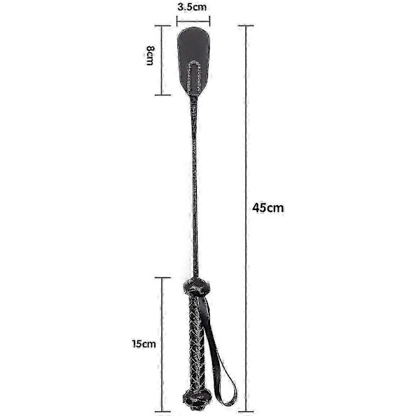 Ratsupiiskat ja -ruoskat (musta-45cm)